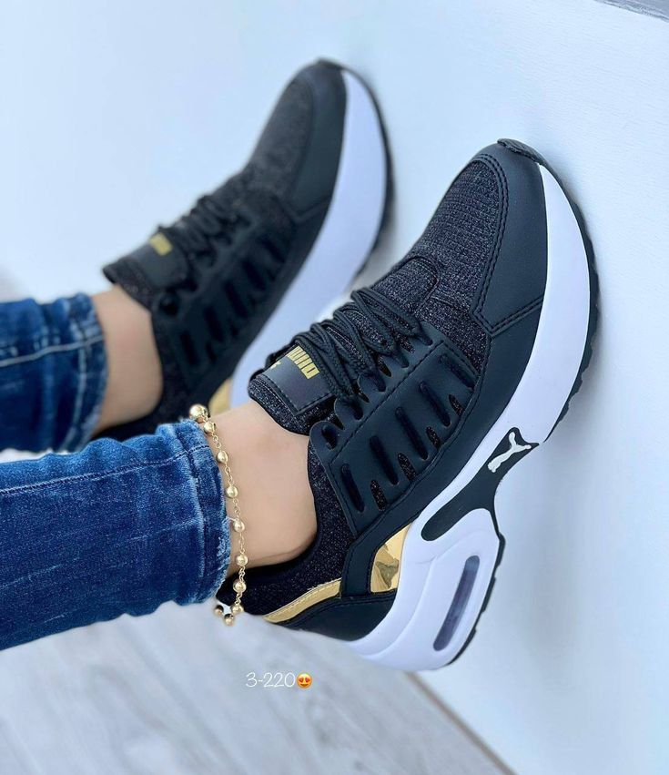 Puma Negro Mostaza Plataforma
